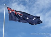 Australiens Flagge in Sydney